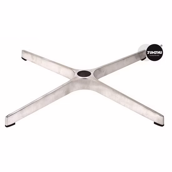 Bruchfarbenes Aluminium-Metall-Möbeluntergestell für Besucherstühle