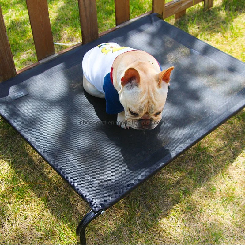 Elevated Dog Bed Outdoor Pet Bed Cooling Raised Dog Cots for Large Medium Small Dogs, Pet Bed with Skid-Resistant Feet, Durable Frame, Breathable Mesh Esg12659