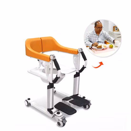 Falcon Transfer-Stuhl, Toilettensitz, Toilettensitz, elektrische Treppe, einfacher Stuhlgang, Badeplattform, Rollstuhl mit Rollen