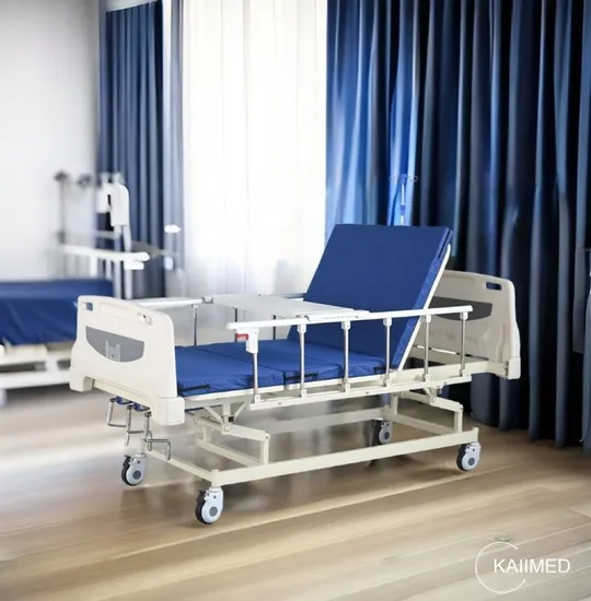 Krankenhausmöbel neuen Typs für medizinische Geräte, manuell verstellbares Krankenhaus- und medizinisches Pflegebett für Patienten auf Lager